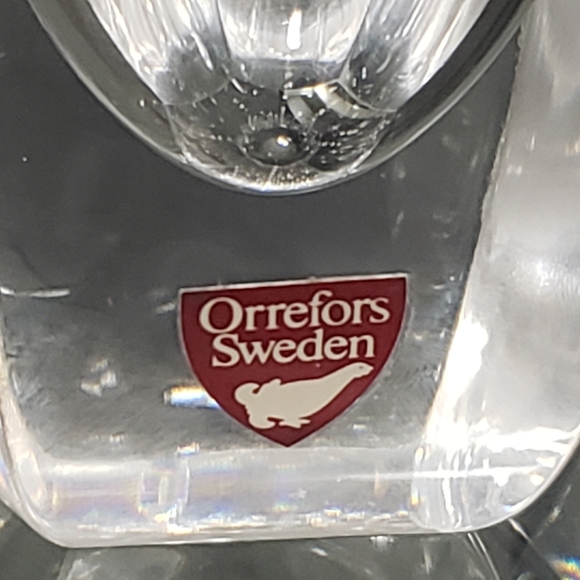 Orrefors Sweden 6" Crystal Belle Tulip Shaped Vase - Picture 5 of 7